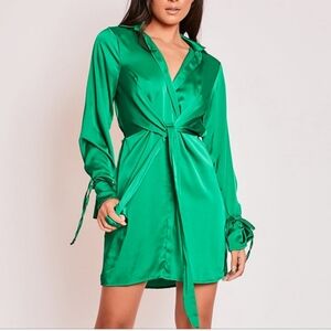 Princess Polly Liberty Mini Dress 2 Emerald Green Size 2